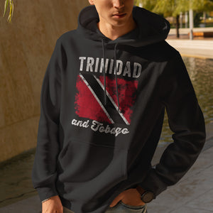 Trinidad and Tobago Flag Distressed Hoodie