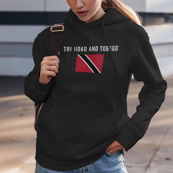Trinidad and Tobago Flag Hoodie Black / S