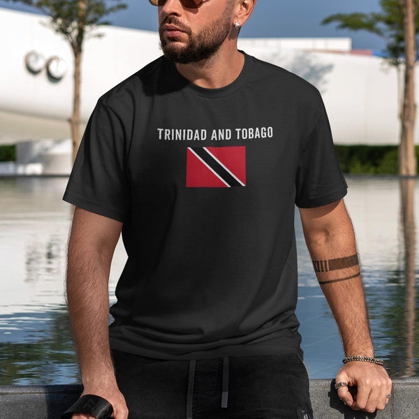 Trinidad and Tobago Flag T-Shirt Black / S