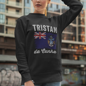 Tristan da Cunha Flag Distressed Sweatshirt