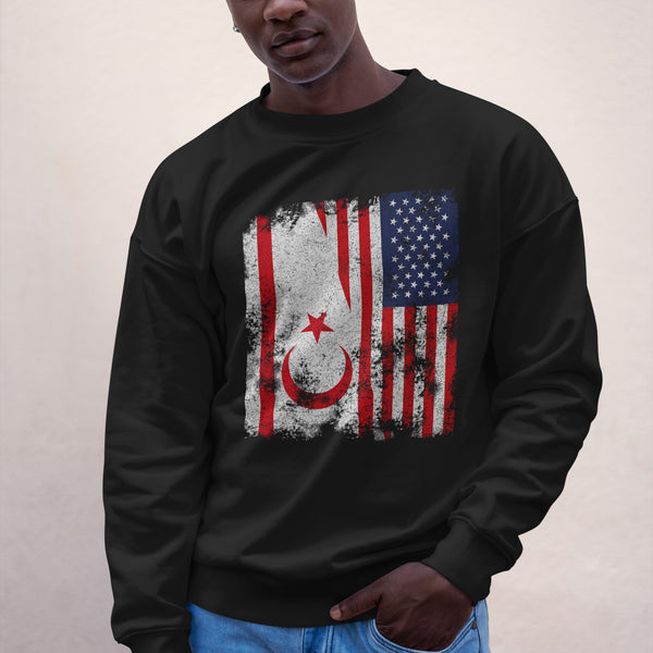 Turkish Republic Of Northern Cyprus USA Sweatshirt