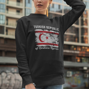 Turkish Republic of Northern Cyprus Flag Sweatshirt