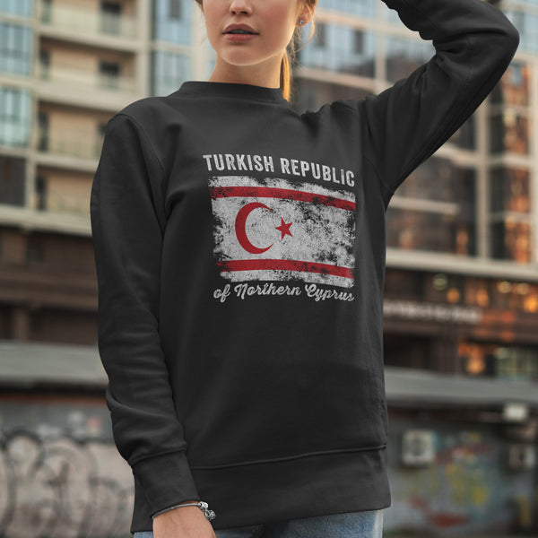 Turkish Republic of Northern Cyprus Flag Sweatshirt