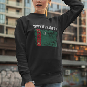 Turkmenistan Flag Vintage - Turkmen Flag Sweatshirt