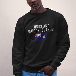 Turks and Caicos Islands Flag Sweatshirt Black / S