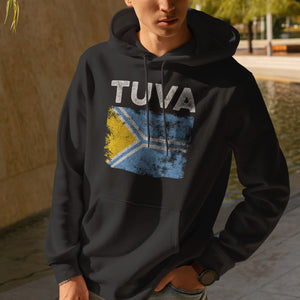 Tuva Flag Distressed - Tuvan Flag Hoodie