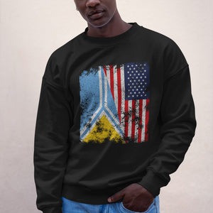 Tuva USA Flag - Half American Sweatshirt