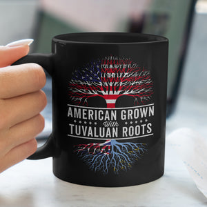 American Grown Tuvaluan Roots Flag Mug