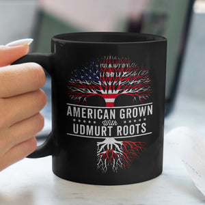 American Grown Udmurt Roots Flag Mug