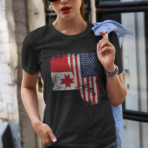 Udmurtia USA Flag - Half American T-Shirt
