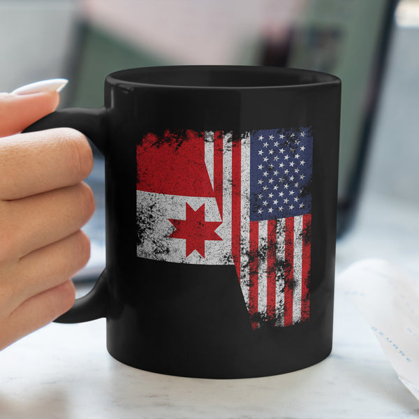 Udmurtia USA Flag - Half American Mug
