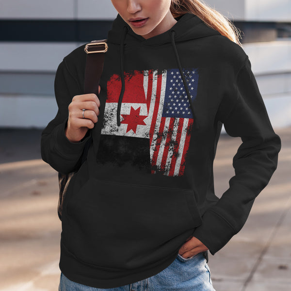 Udmurtia USA Flag - Half American Hoodie