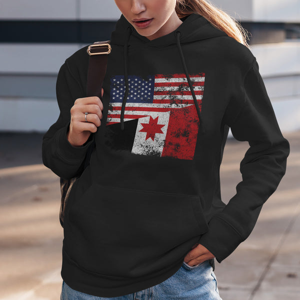 Udmurtia USA Flag Hoodie