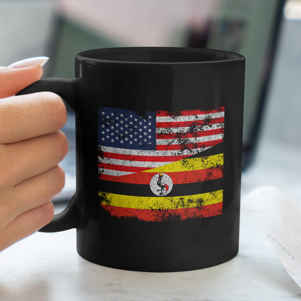 Uganda USA Flag Mug