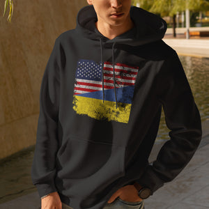 Ukraine USA Flag Hoodie