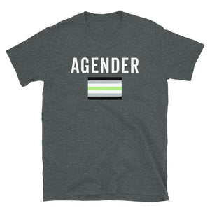 Agender Flag - LGBT+ T-Shirt