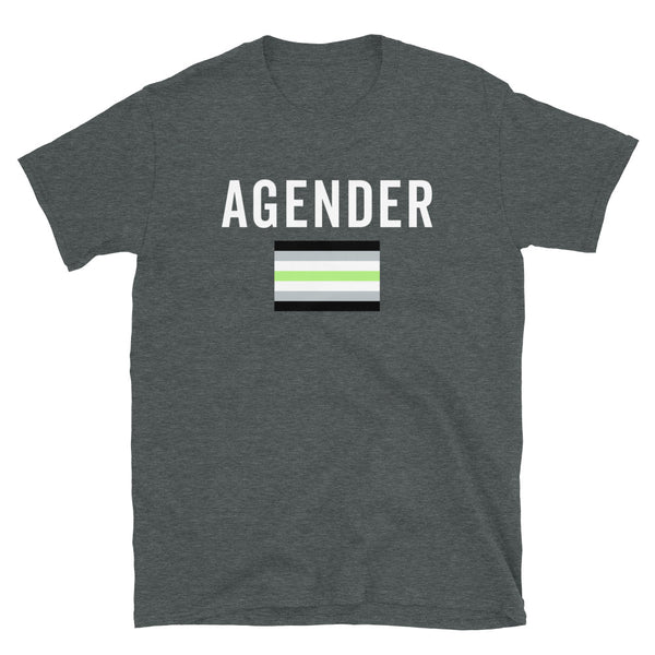 Agender Flag - LGBT+ T-Shirt