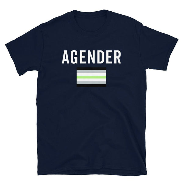 Agender Flag - LGBT+ T-Shirt