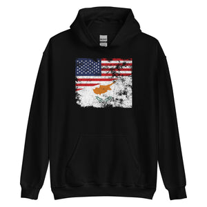 Cyprus USA Flag Hoodie