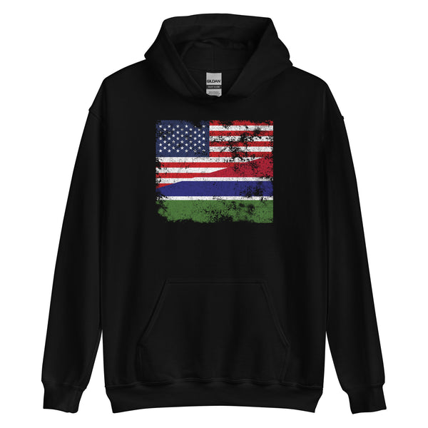 Gambia USA Flag Hoodie