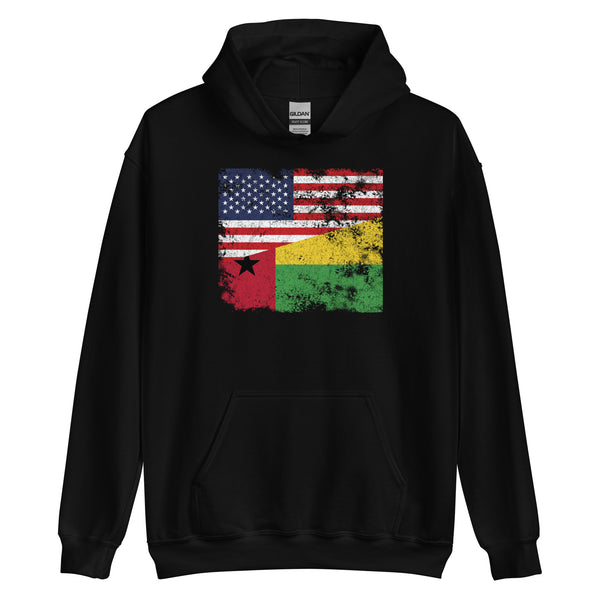 Guinea Bissau USA Flag Hoodie