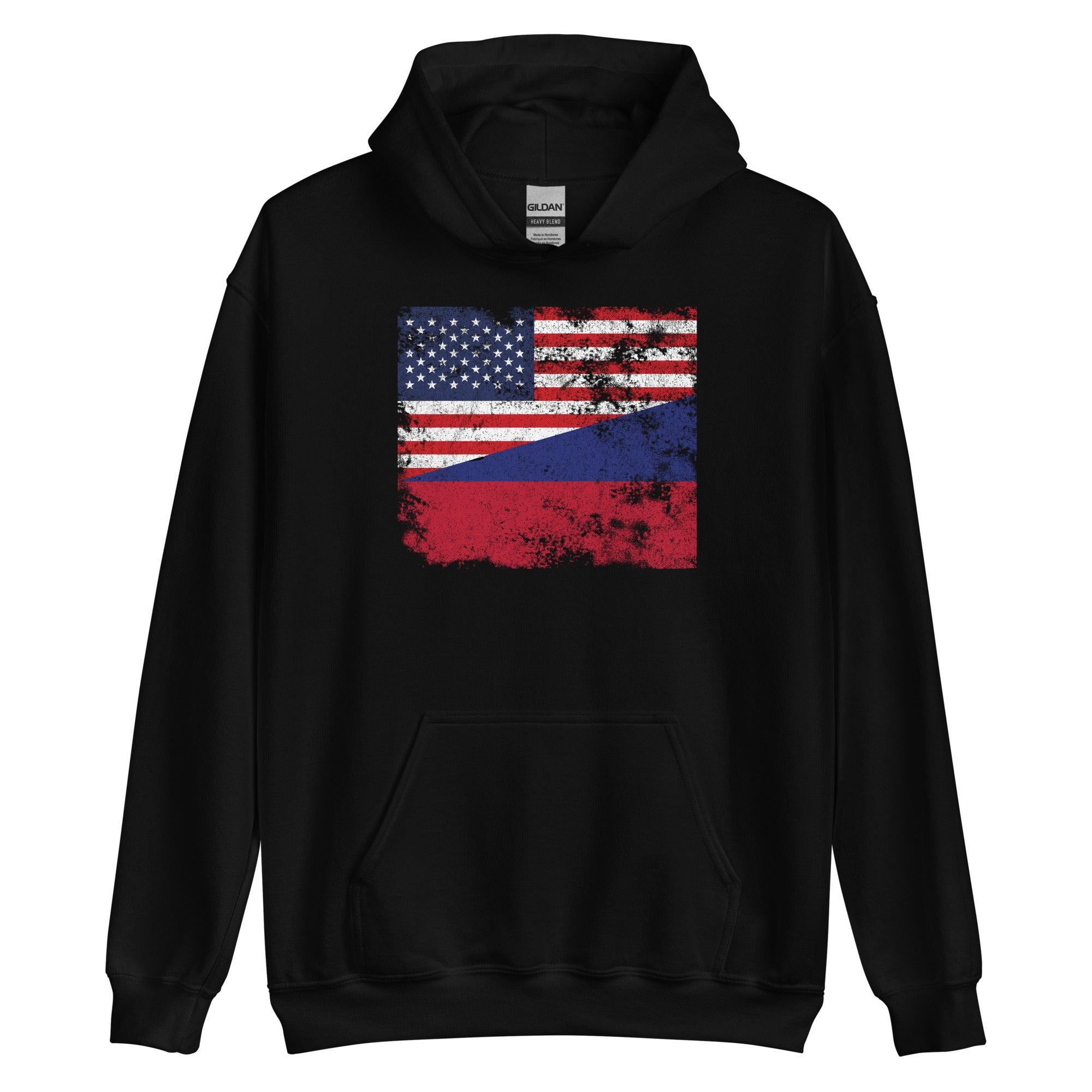 Liechtenstein USA Flag Hoodie