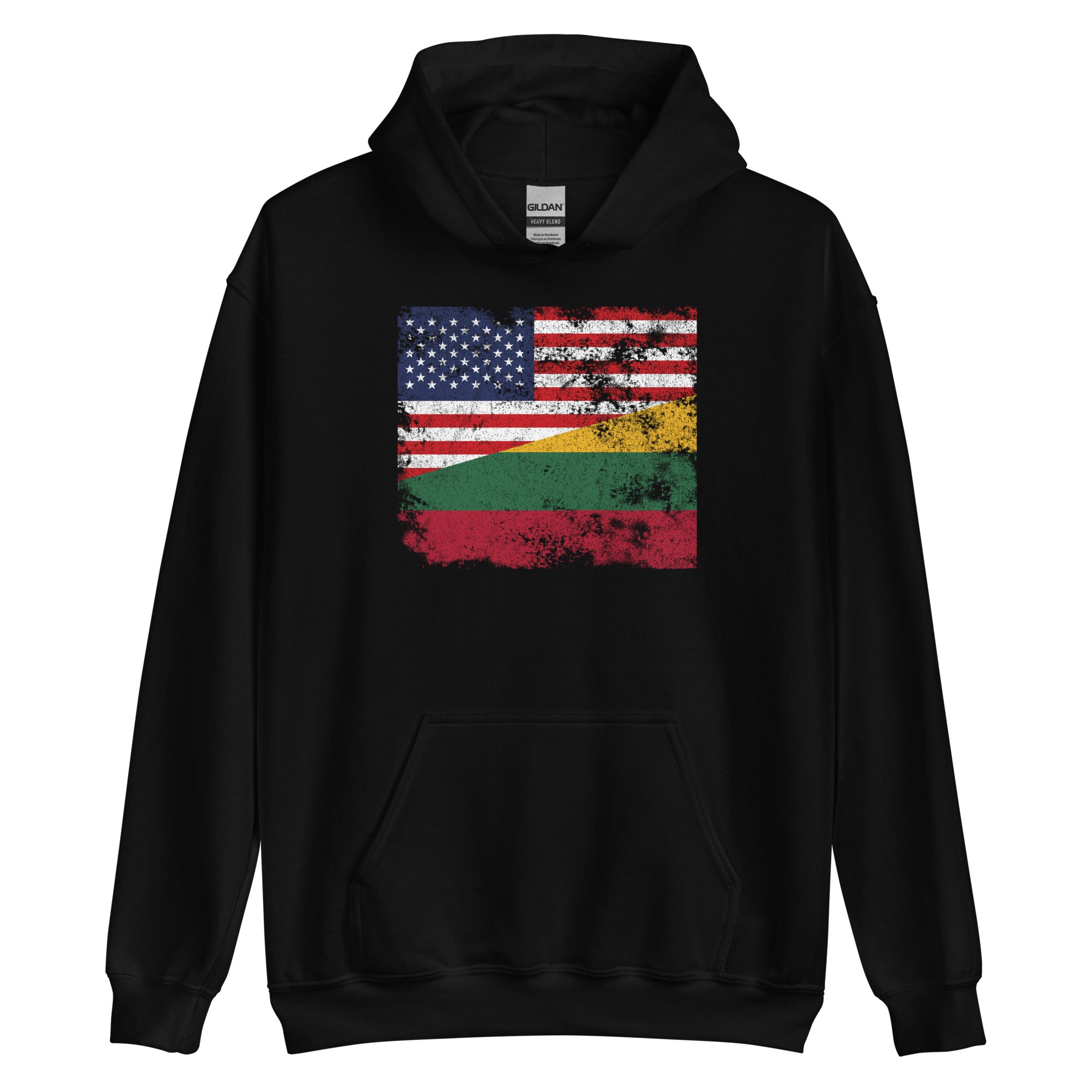 Lithuania USA Flag Hoodie