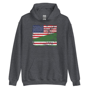 Chechen Republic of Ichkeria USA Flag Hoodie