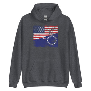 Cook Islands USA Flag Hoodie