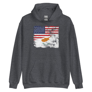 Cyprus USA Flag Hoodie