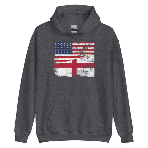 England USA Flag Hoodie