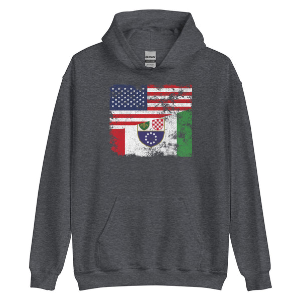 Federation of Bosnia and Herzegovina USA Flag Hoodie