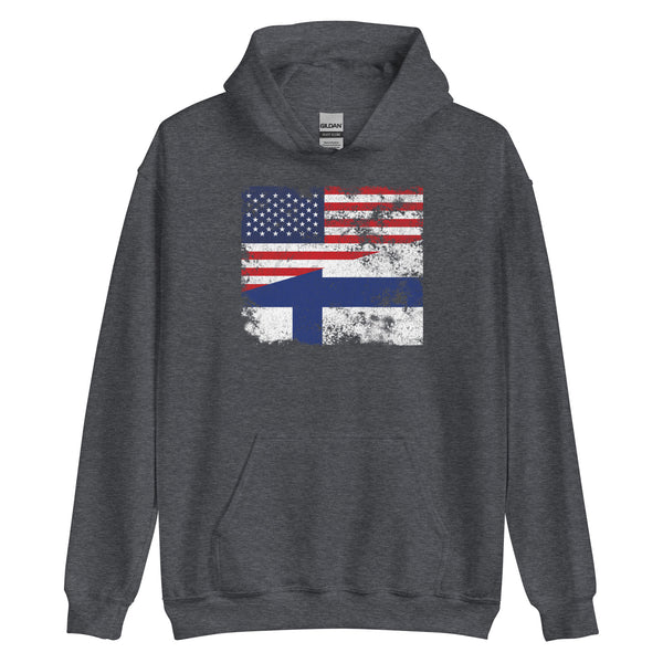 Finland USA Flag Hoodie