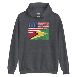 Guyana USA Flag Hoodie