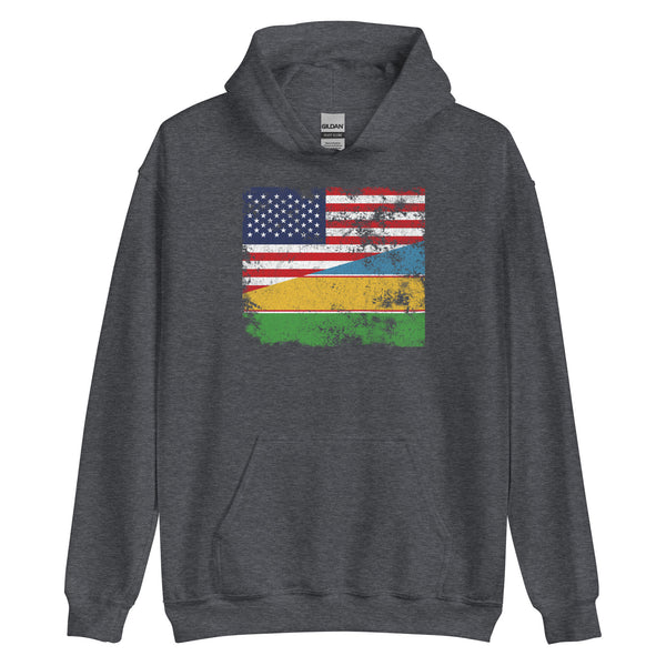 Karakalpakstan USA Flag Hoodie