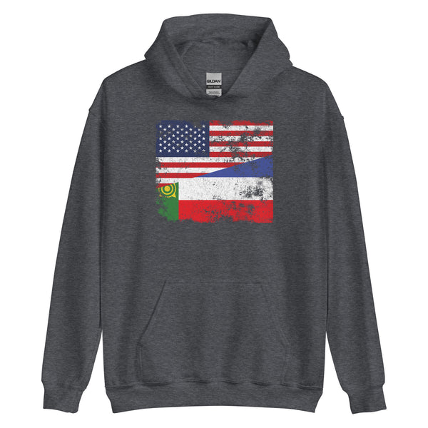 Khakassia USA Flag Hoodie