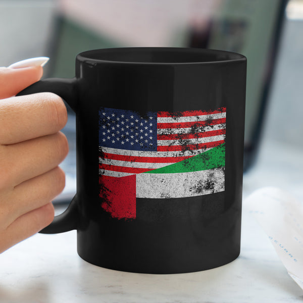 United Arab Emirates USA Flag Mug