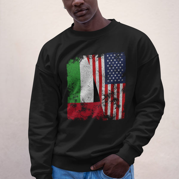 United Arab Emirates USA Flag Sweatshirt