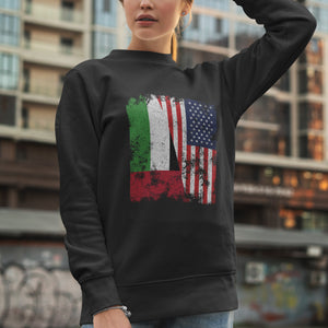 United Arab Emirates USA Flag Sweatshirt