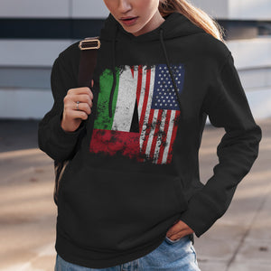 United Arab Emirates USA Flag Hoodie