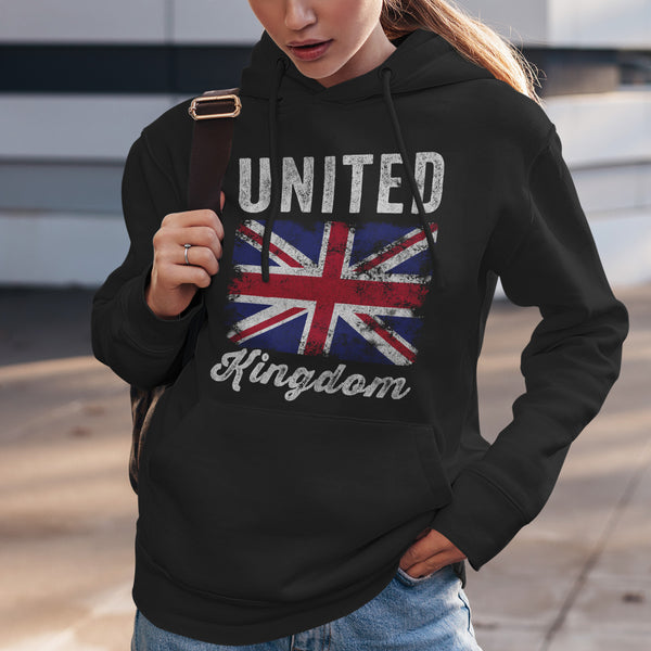 United Kingdom Flag Vintage British Flag Hoodie