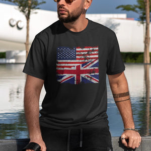 United Kingdom USA Flag T-Shirt