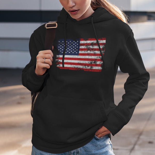 Áo hoodie có mũ cờ Hoa Kỳ