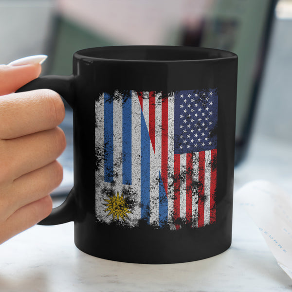 Uruguay USA Flag - Half American Mug