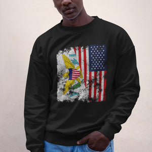 US Virgin Islands USA Flag Sweatshirt
