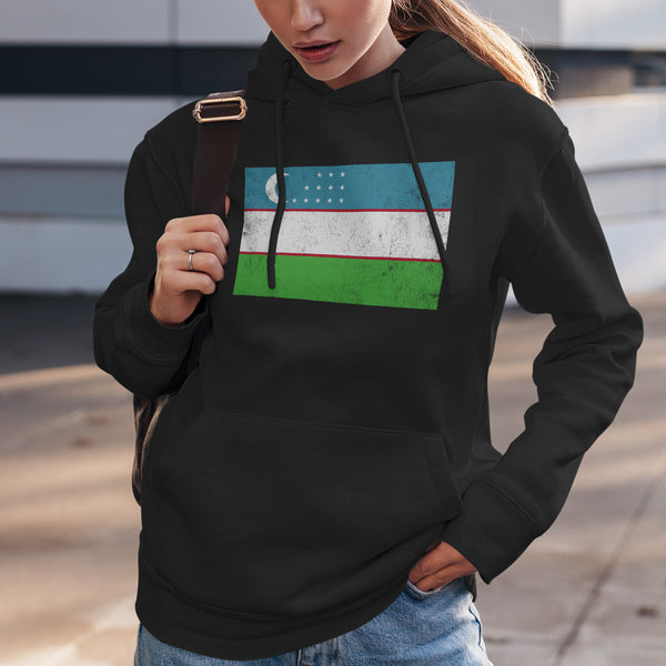 Uzbekistan Flag Hoodie