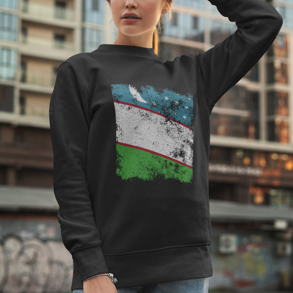 Uzbekistan Flag Sweatshirt