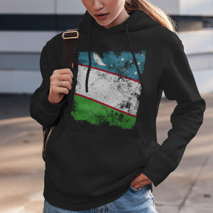 Uzbekistan Flag Hoodie