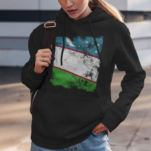 Uzbekistan Flag Hoodie