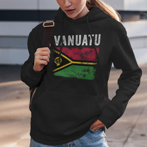 Vanuatu Flag Distressed Ni-Vanuatu Flag Hoodie
